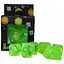 Набор кубиков Transparent 7 Dice Set - Light green , 7 шт. (g7dtran13) - миниатюра 1