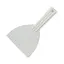 Шпатель кондитерский пластиковый скребок лопатка для теста с ручкой 16 см, Kitchen Master Белый 86293 - миниатюра 2