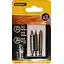 Набір біт Stanley двостороння Pozidriv, Slotted, Pz1-SL5, Pz2-SL6, SL4-SL7.2 L=48 мм 3 шт. блістер (STA61380) - мініатюра 1