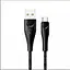 USB Кабель Usams microUSB U41 Braided 2A 1.0m Black - мініатюра 1