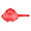 Дуршлаг пластиковый с ручкой 36х22.5 см, Kitchette Красный 84633 - миниатюра 4