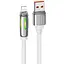 Дата кабель Hoco U136 Prize USB to Lightning 2.4A (1.2m) White - мініатюра 1