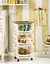 Етажерка на коліщатах TIDY 39,5x30x77h з 3 полицями, сіро-бежевий - мініатюра 2