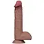 Фалоімітатор Dual Layered Silicone Nature Cock 9'' 23.5 см коричневий - мініатюра 1