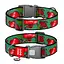 Нашийник для собак нейлоновий Waudog Nylon з QR-паспортом "Гранати" пластиковий фастекс XXL Ш 35 мм Д 46-70 см - мініатюра 1