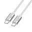 USB кабель Hoco U134 Type-C/Type-C для зарядки і передачі даних 240W довжина 18 м білий - мініатюра 3