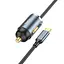 Адаптер автомобильный HOCO Type-C Cable car charger NZ7 серый - миниатюра 9
