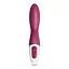 Вібратор Satisfyer Heated Thrill Connect App 20.6 см бордовий - мініатюра 5