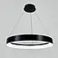 Підвісна кільцева люстра в чорному каркасі Ø 80 см | Line F | Арт. MJ262-800 BK - мініатюра 1