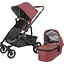 Прогулочная коляска Uppababy Cruz V2 - Lucy + люлька Uppababy Carrycot Lucy Rosewood Melange с карбоновым каркасом - миниатюра 1