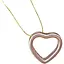 Золотая подвеска Платон Сердце. 1П122/00Б - миниатюра 1