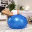 Фитбол массажный Hop-Sport 65см голубой + насос - миниатюра 7
