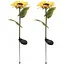 Світильник Sun Lamp із квітами Соняшниками садовий на сонячних батареях 2 шт - мініатюра 1