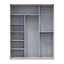 Шафа купе Doros Сіті Лайт Кашемір 3 Дзеркала 180х60х225 (80736374) - мініатюра 6