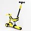 Самокат-велобіг 3 в 1 Best Scooter 32х14х61-75 см Жовтий 000231684 - мініатюра 3