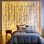 Новогодняя гирлянда штора GarlandoPro 3х3 м 192 комнатная белый провод Желтый свет ZWM33192LEDY - миниатюра 1