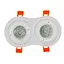 Светильник врезной поворотный Brille HDL-DT 108/2 MR16 WH 36-247 - миниатюра 3