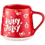 Чашка Ardesto Christmas New Year's кераміка 350 мл червона (AR3094) - мініатюра 2