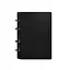 Шкіряний блокнот на кільцях (софт-бук) 9.0 з твердою вугільно-чорної обкладинкою - мініатюра 7
