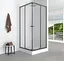 Душевая кабина без поддона Mixxus Cubic SC01-90x90x185-TR прозрачное стекло 4 мм graphite MI6907, Универсальная, прозрачная, графит - миниатюра 5