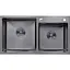 Кухонная мойка Kroner KRP Schwarze - 7843ZHM PVD (3,0/1,0 мм) (CV022797) - миниатюра 1