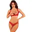Комплект білизни Obsessive Lacelove XL/XXL червоний - мініатюра 1
