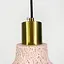 Подвес Terrazzo Toco с розовым бетонным плафоном в стиле Ар-деко | Line F | Арт. MJ167/1 RED - миниатюра 3