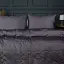 Літній постільний комплект MirSon Line Satin Premium Iron grey Ecosilk Двоспальний (2200010974706) - мініатюра 2