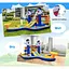 Парк з водними гірками Costway Dolphins 7-в-1 з басейном і водометом - мініатюра 4