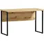 Стіл прямий лофт з екраном ОП-161 Orange-Line 1200х600х750 Чорний/Дуб Евок прибережний - мініатюра 1