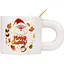 Чашка новогодняя Elisey 9150-021-3 Funny Santa керамическая с ложкой 300 мл Белая - миниатюра 1
