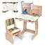 Дитяча Парта N 2071-11-3 коричневий, зі стільчиком - мініатюра 1