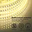 Pcning 10 м світлодіодна стрічка 220 В 230 В Пряме з'єднання IP67 Водонепроникний 4000 К без трансформатора з вилкою ЄС - мініатюра 5