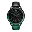 Безель і шкіряний ремінець Sikai для смартгодинника Xiaomi Watch S3/S4 Black-green - мініатюра 3