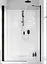 Душові двері Radaway Nes Black DWS 110 см 10028110-54-01L - мініатюра 2