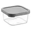Контейнер пластиковий з кришкою Idea Home Quick Box 0.4 л сірий (00811 Gray) - мініатюра 1