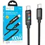 USB кабель Hoco U126 Type-C/Type-C PD100W LED - мініатюра 1