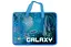 Тека пластикова з текстильними ручками Galaxy, 13090 - мініатюра 1