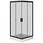 Душевая кабина Am.Pm Gem Square Slide 90x90 см без поддона black W90UG-403-090BT, прозрачная, черная - миниатюра 1