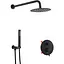Душова система прихованого монтажу Kroner KRP Edelstahl Klassisch - SCH082 CV029974, Чорний матовий - мініатюра 1