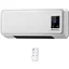 Тепловентилятор Domotec MS 5962 обігрівач настінний керамічний 2 режими роботи 2000 Вт білий - мініатюра 2