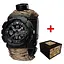 Чоловічий наручний годинник 005 Тризуб срібло Black + Паракордовий ремінець Desert Camo Awarder acs0031991 - мініатюра 1