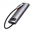 Хаб - конвертер Baseus Metal Gleam Series 6-in-1 Type-C Hub Docking Station CAHub-CW0G - миниатюра 2