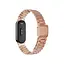 Ремешок для фитнес-браслета Tamister для Xiaomi Mi Band 8 металлический тип В с застежкой розовое золото - миниатюра 3