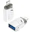 OTG-адаптер XO NB256A USB-A female to Lightning with lanyard Білий - мініатюра 1