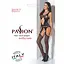 Бодистокинг Passion BS057 комбинезон имитация чулок и пояса S/M/L black - миниатюра 7