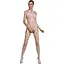 Бодистокинг Passion ECO BS006 с доступом халтер имитация подвязок S/M/L white - миниатюра 1