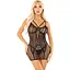 Бодистокинг Leg Avenue Heart Net Mini Dress One Size Black - миниатюра 1