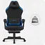 Крісло Cabro C504 Black-Blue (тканина) - мініатюра 6