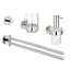 Набір аксесуарів для ванної кімнати Grohe Essentials 40846001, Хром - мініатюра 1